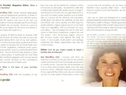 Holistic Provider Magazine Summer 2006