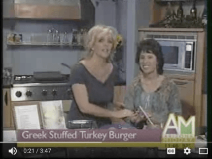 Greek Stuffed Turkey Burger