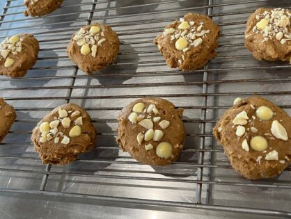 Wholesome White Chocolate Macadamia Nut Cookies